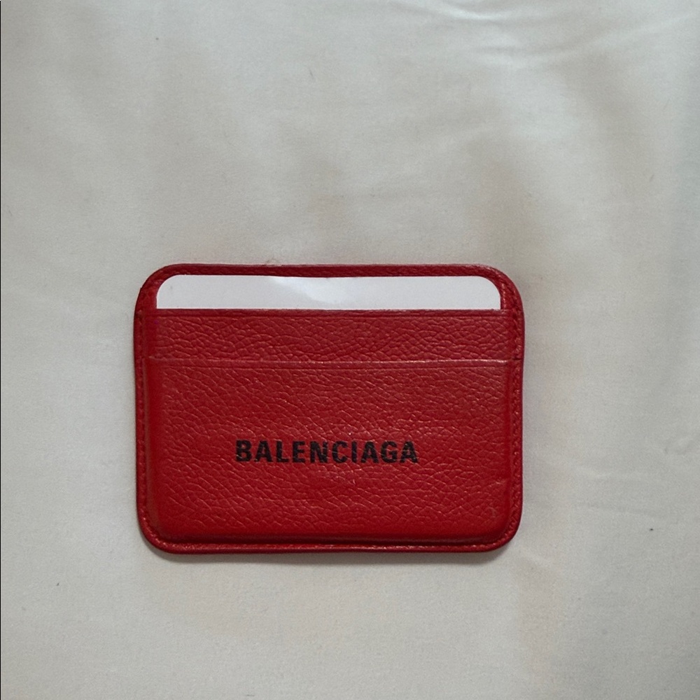 Balenciaga Red Card Holder
